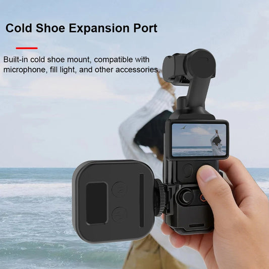 For DJI Osmo Pocket 4/3 Expansion Strap Mount With Cold Shoe Port Anti Slip Wrist Strap Snap On Lock For Pocket 4 Gimbal Camera Peaceful Pleasures Health and Wellness Default Title