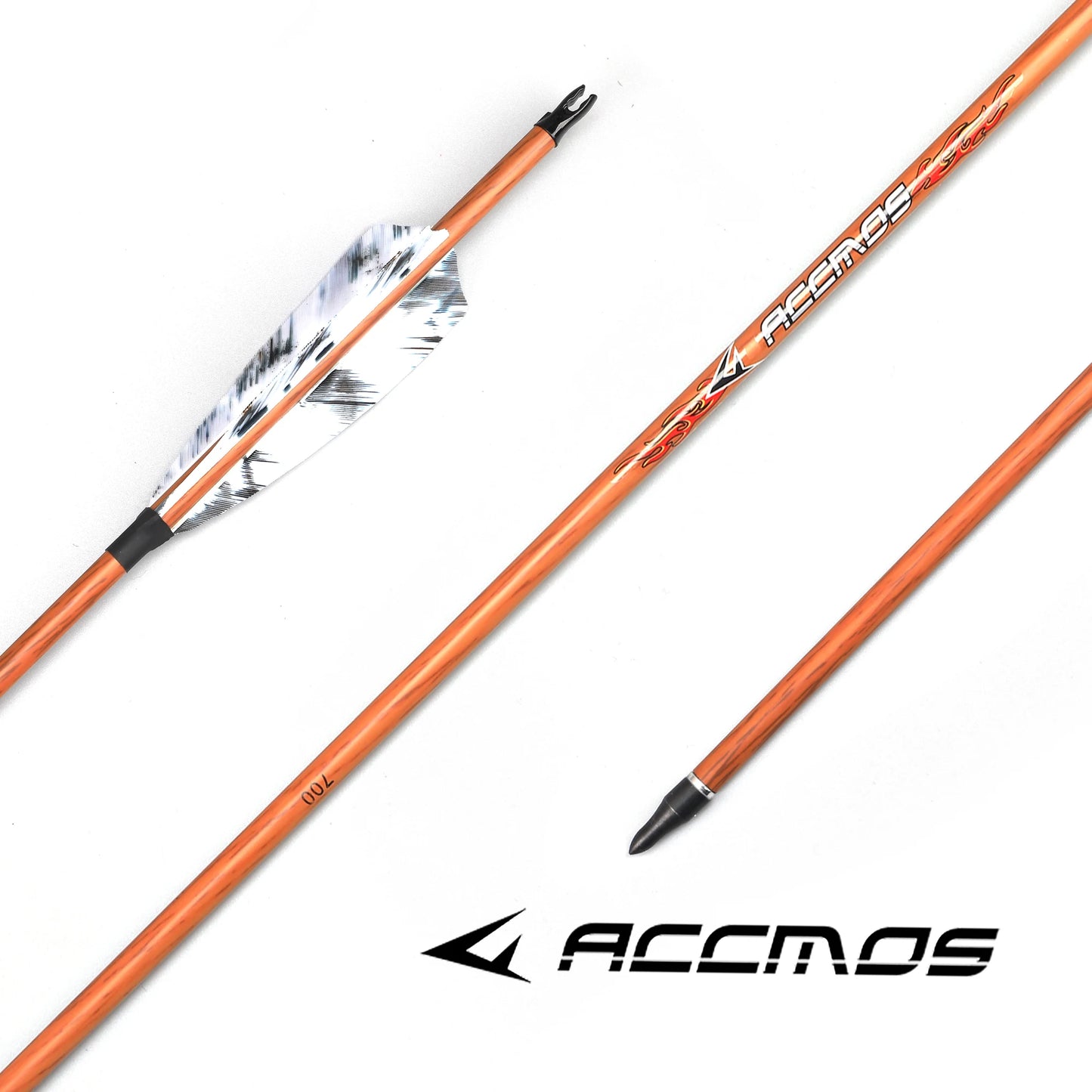 6 Wood Skin Carbon Arrows ID6 2 Spine 350 400 450 500 600 700 4 Real