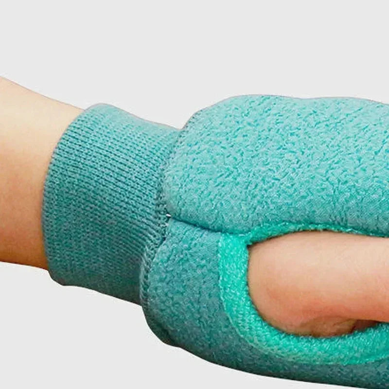 Exfoliating Bath Shower Gloves Dead Skin Removal Spa Massage Body Scrub Towel for Healthy Skin Peaceful Pleasures Health and Wellness