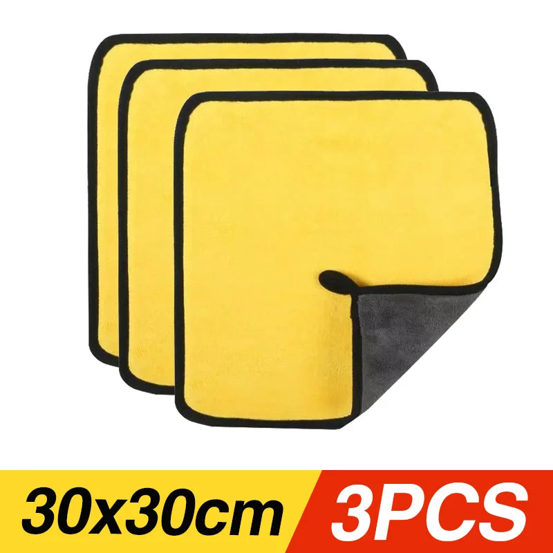 Thickened Microfiber Car Wash Towels – Absorbent, Lint-Free
