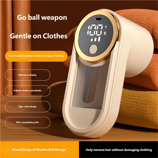 Rechargeable Fabric Shaver & Lint Remover | Portable Defuzzer Fabric Lint Shaver Peaceful Pleasures Health and Wellness