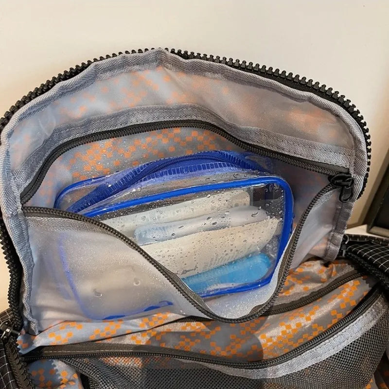 Waterproof Nylon Duffel Bag | Gym & Travel Bag Dry/Wet Separation Gym Travel Duffel Peaceful Pleasures Health and Wellness