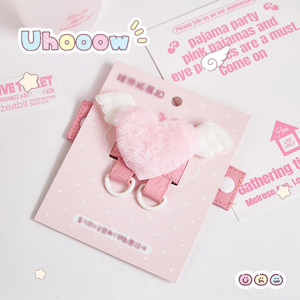 Plush Five Pointed Star Heart-shaped Expansion Buckle D-shaped Bag