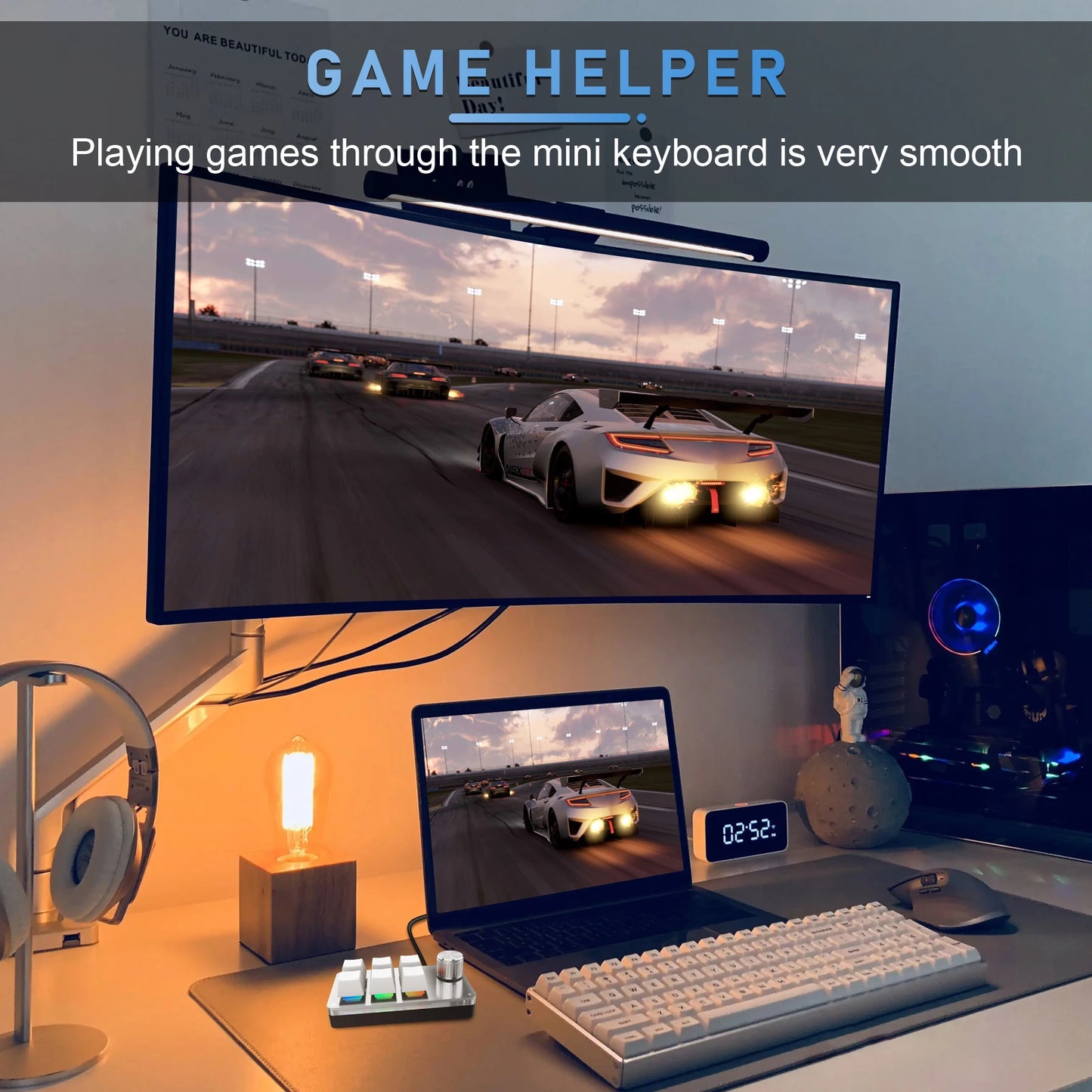 Wired Custom RGB 6 Key 1 Knob Keyboard Programming Macro Gaming Keypad Copy Paste PS Mechanical Keyboard Hot Swap Macro Keyboard Peaceful Pleasures Health and Wellness