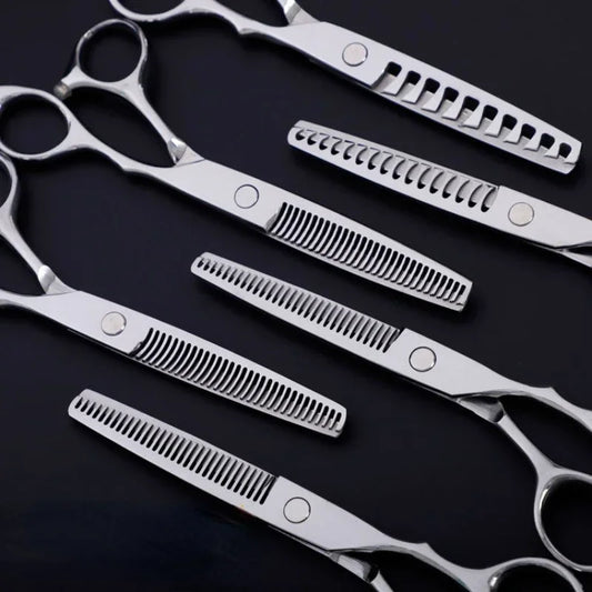 6" Stainless Steel Barber Thinning Scissors | Salon Shears Hair Thinning Scissors Peaceful Pleasures Health and Wellness