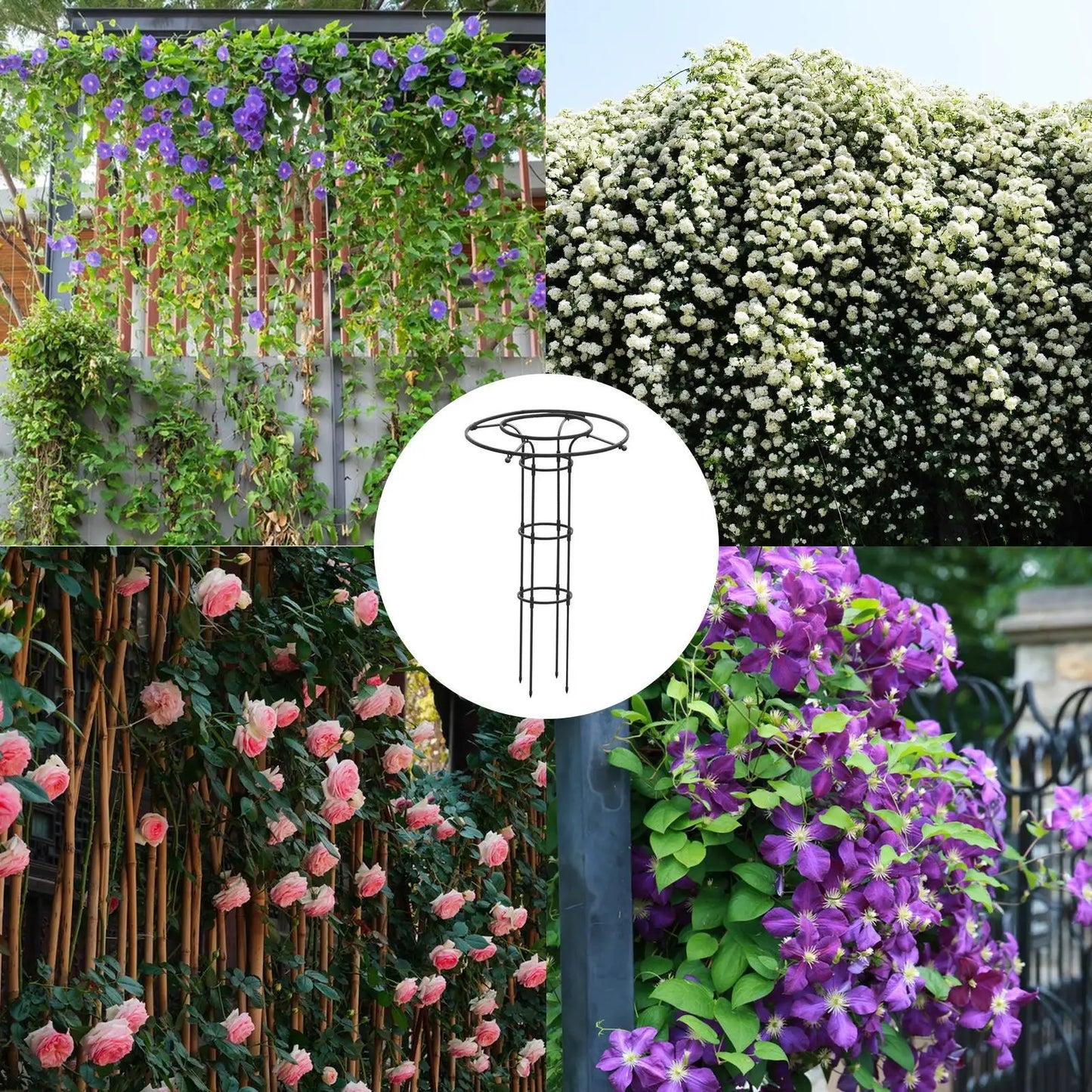 Umbrella Tower Garden Trellis for Climbing Plants – Metal