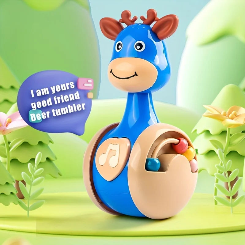 Roly Poly Tumbler Baby Toy 6–12 Months | Deer Wobbler Toy