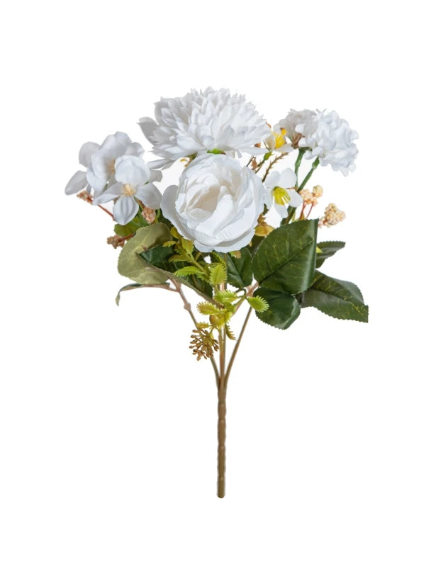 Silk Peony & Chrysanthemum Artificial Flowers – Wedding Décor