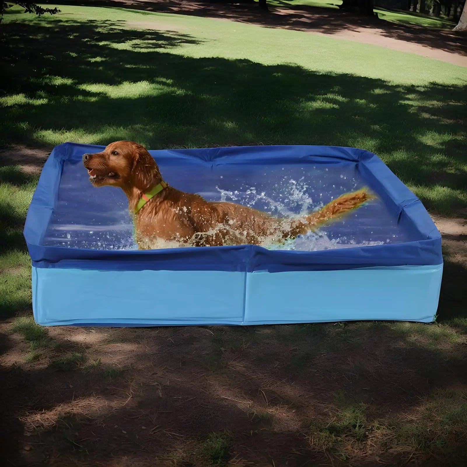 Pet Bathing Pool Outdoor Folding Swimming Pool Cat and Dog Cleaning Pool Adult Bathing Tub Outdoor Sand Play Toy Peaceful Pleasures Health and Wellness