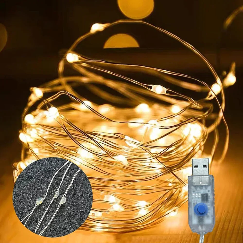 USB LED Copper Wire Fairy Lights 5M 10M 20M | Waterproof