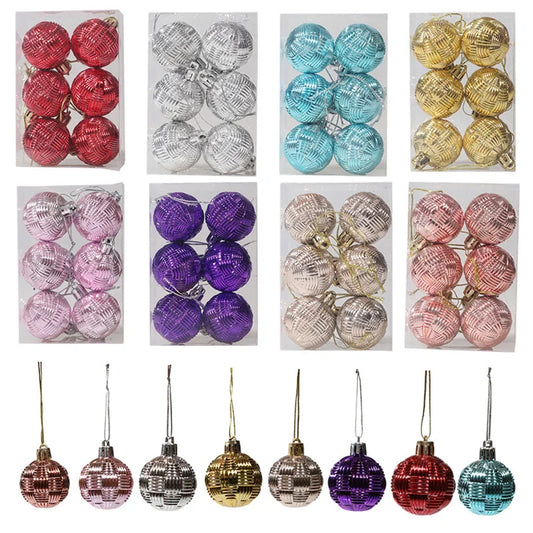 Shatterproof Christmas Ball Ornaments – 6 Pack, 4cm Baubles Christmas Tree Ornaments Oasis Select