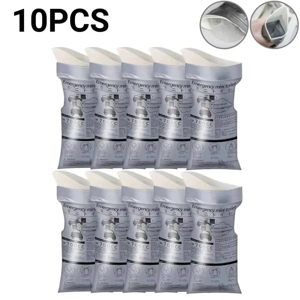 Disposable Emergency Urinal Bags – Unisex Portable Toilet 5/10 Pack