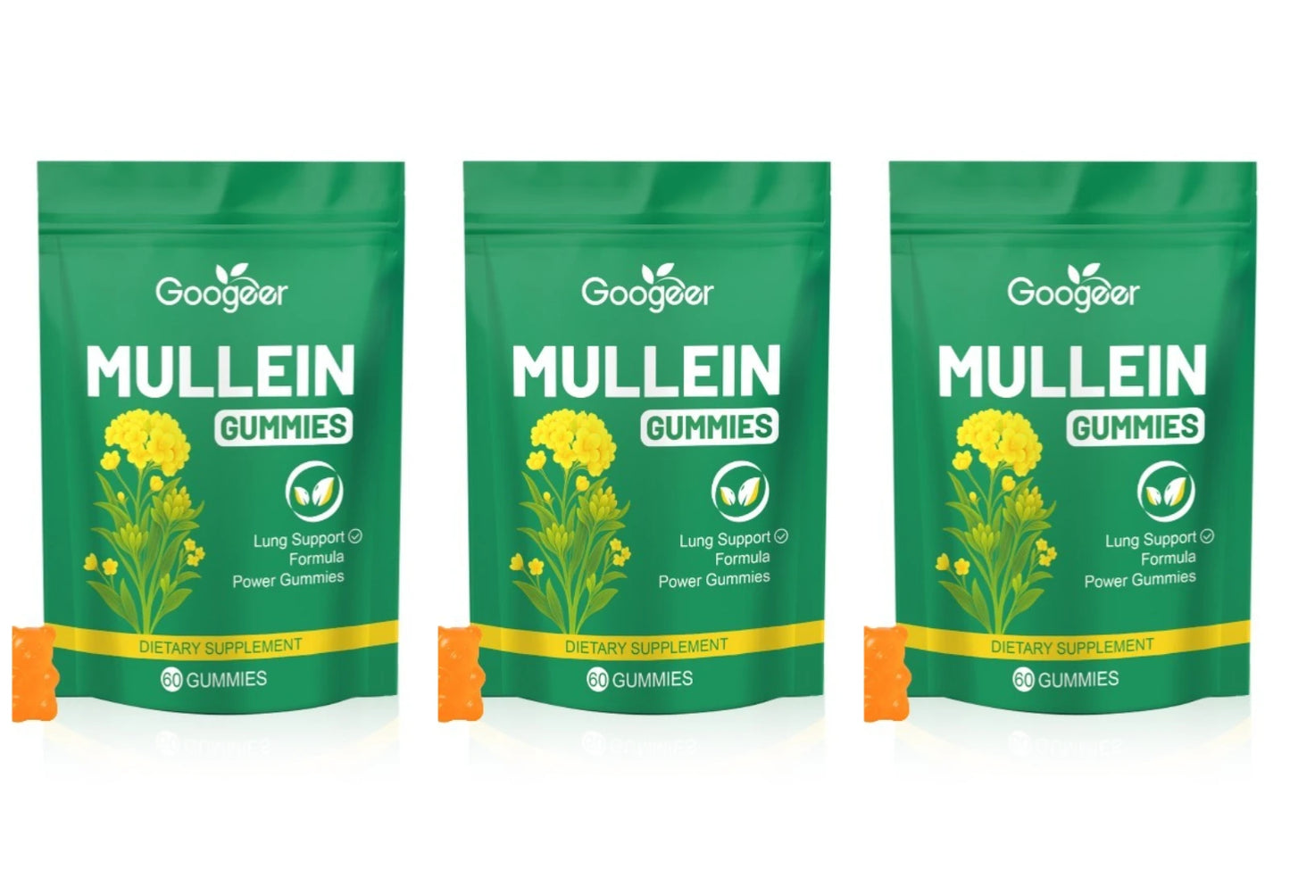 Mullein Gummies – Herbal Energy Support | 60 Chewable Gummies