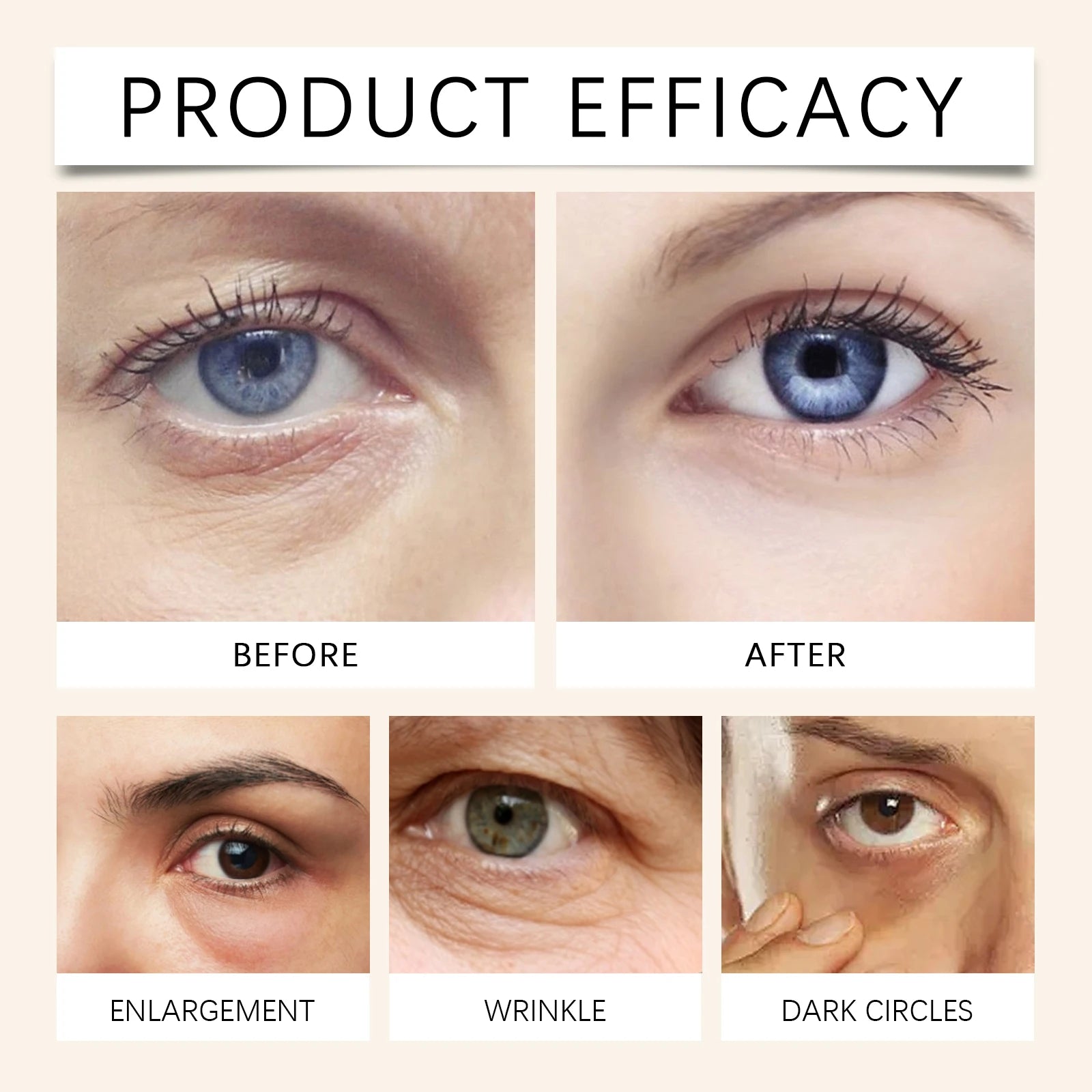 Jaysuing Caffeine Eye Serum Anti Wrinkle Firming Skin Remove Dark Circles Brighten Eyes Ageless Instantly Moisturize Nourish Eye Peaceful Pleasures Health and Wellness