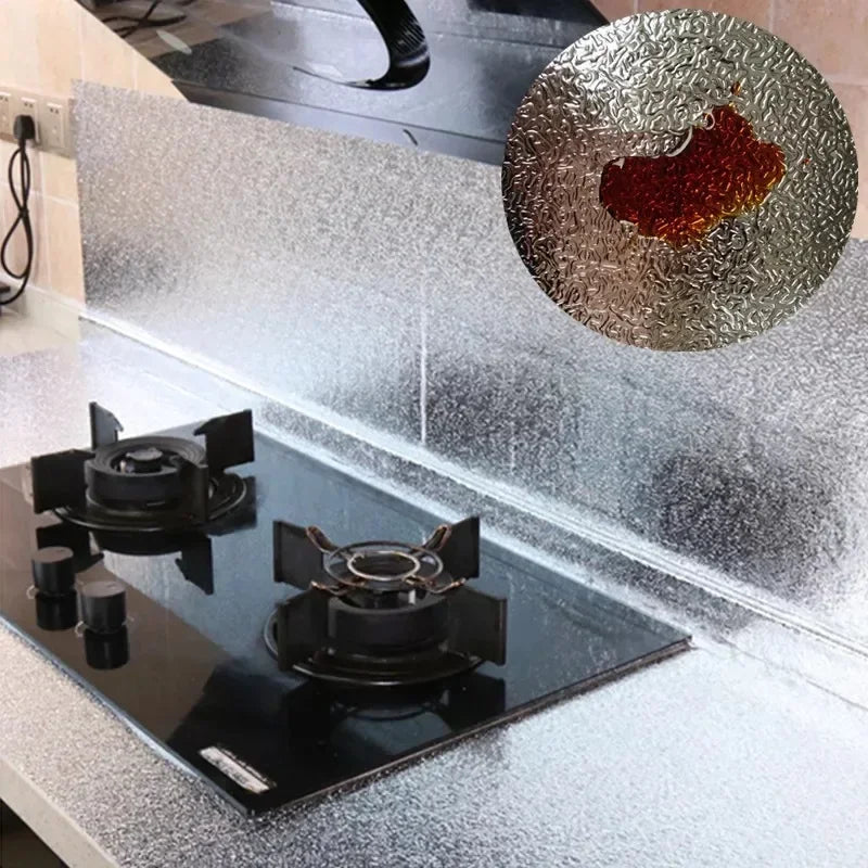 Oil-Proof Heat-Resistant Kitchen Backsplash Self-Adhesive Wallpaper
