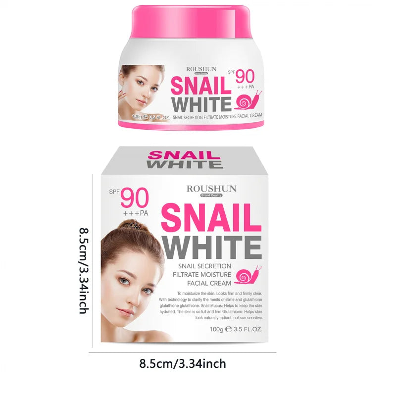 ROUSHUN Snail Facial Cream – Moisturizer for Men & Women