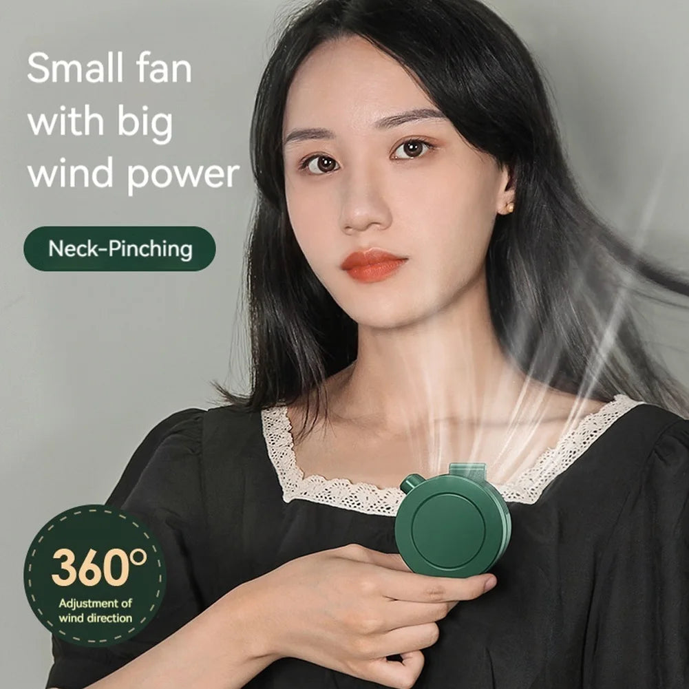 Mini Clip Fan – Portable Bladeless Body Fan 900mAh Peaceful Pleasures Health and Wellness