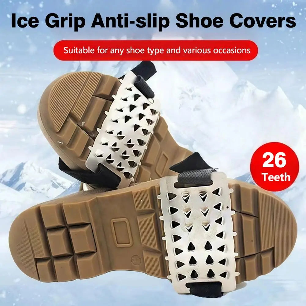 Ice Grip Crampons Anti-Slip Snow Shoe Covers – 1 Pair