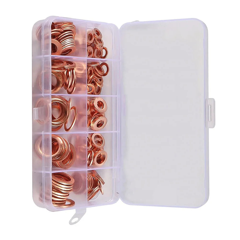 Flat Ring Seal Gasket Fastener Assortment Packing List Electrical