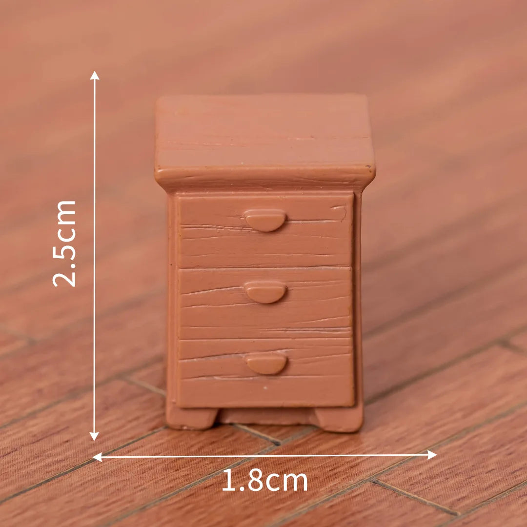 1PCS Dollhouse Miniature Furniture Mini Furnishing Bed Sofa Chair Scene Model Micro Landscape Fairy Garden Ornament Kids Gifts Peaceful Pleasures Health and Wellness 7