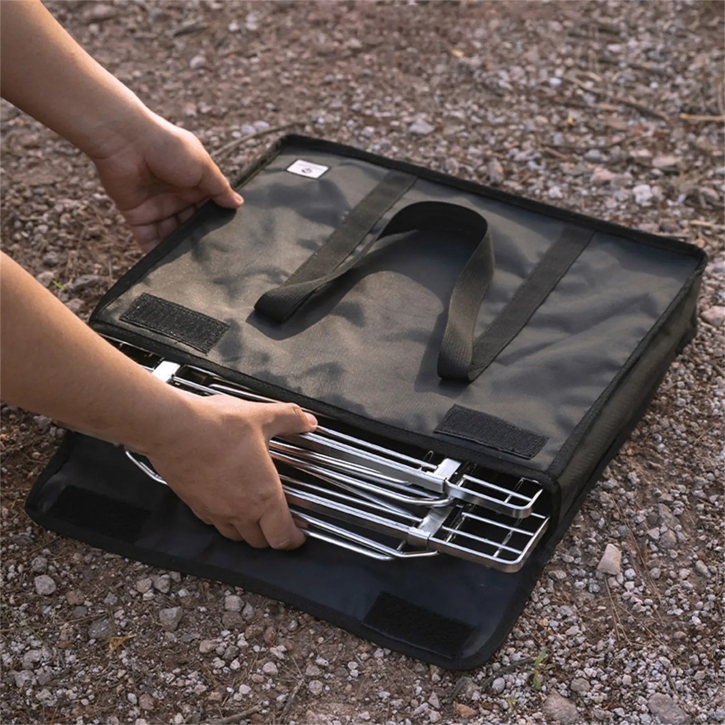 Large Capacity Polyester Stove Rack Storage Bag With Adjustable Structure For Camping And Outdoor Activities Peaceful Pleasures Health and Wellness