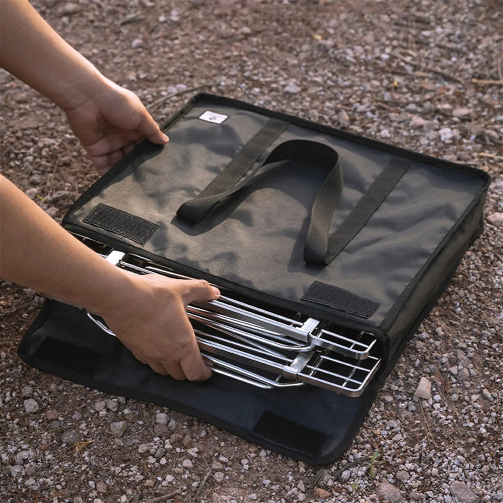 Large Capacity Polyester Stove Rack Storage Bag With Adjustable Structure For Camping And Outdoor Activities Peaceful Pleasures Health and Wellness