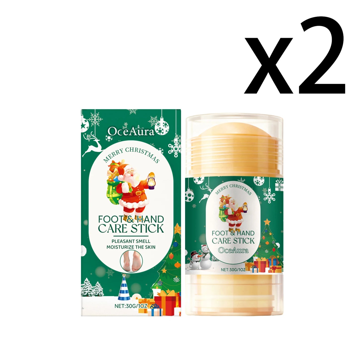 OceAura Christmas Hand & Foot Moisturizing Care Stick 30g