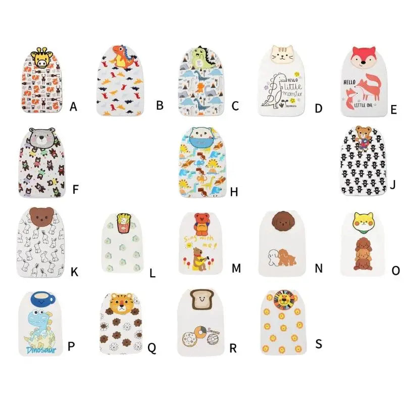 Baby Back Sweat Absorbent Towel | Soft Cotton Cartoon Pad