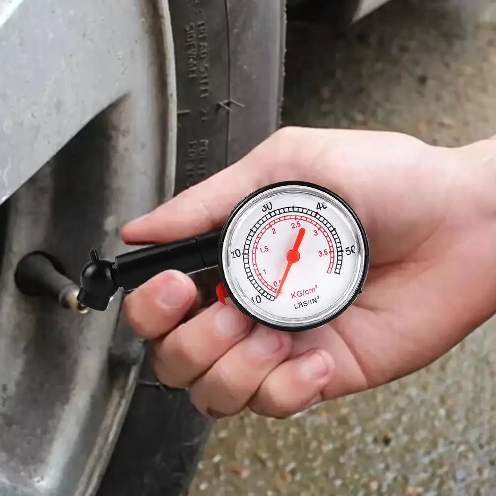 Auto Car Tire Pressure Gauge High-precision Tire Pressure Monitor Stainless Steel Manometer Air Pressure Meter Dial Tire Gauge Peaceful Pleasures Health and Wellness