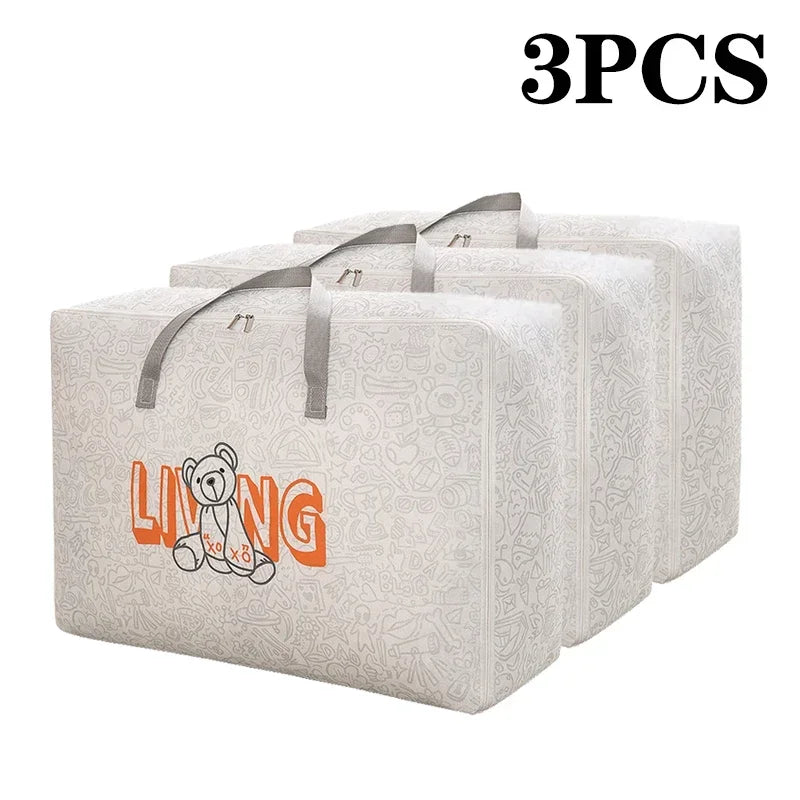 Waterproof Non-Woven Clothes & Quilt Storage Bags | 1–5 Pcs