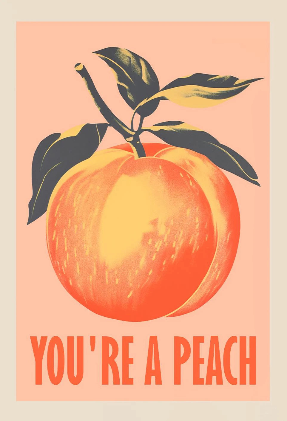 Take A Seat Sweet Cheeks Poster Print Retro Bathroom Wall Art Strawberry Peach Nice Bum Funny Toilet Home Decor Picture Peaceful Pleasures Health and Wellness DM35-7 50x70cm Unframed