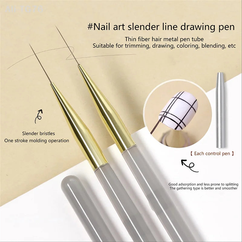 Ultra Fine Nail Art Liner Brush – Gel Polish Painting Tool