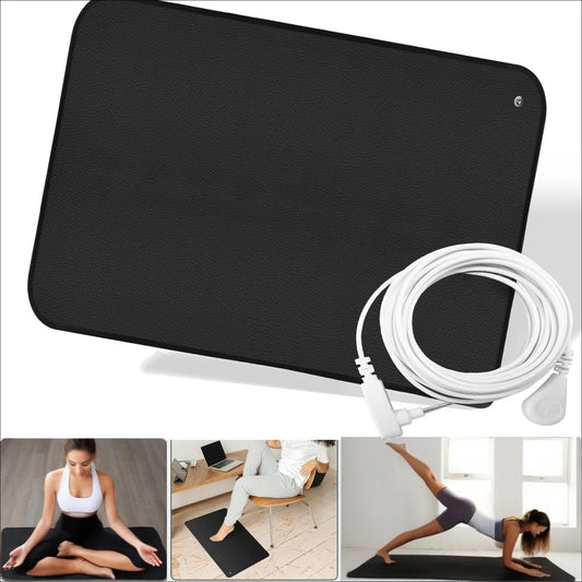 Grounding Mat 6 Sizes | Indoor Earthing Pad for Desk & Yoga Earthing Grounding Mat Peaceful Pleasures Health and Wellness