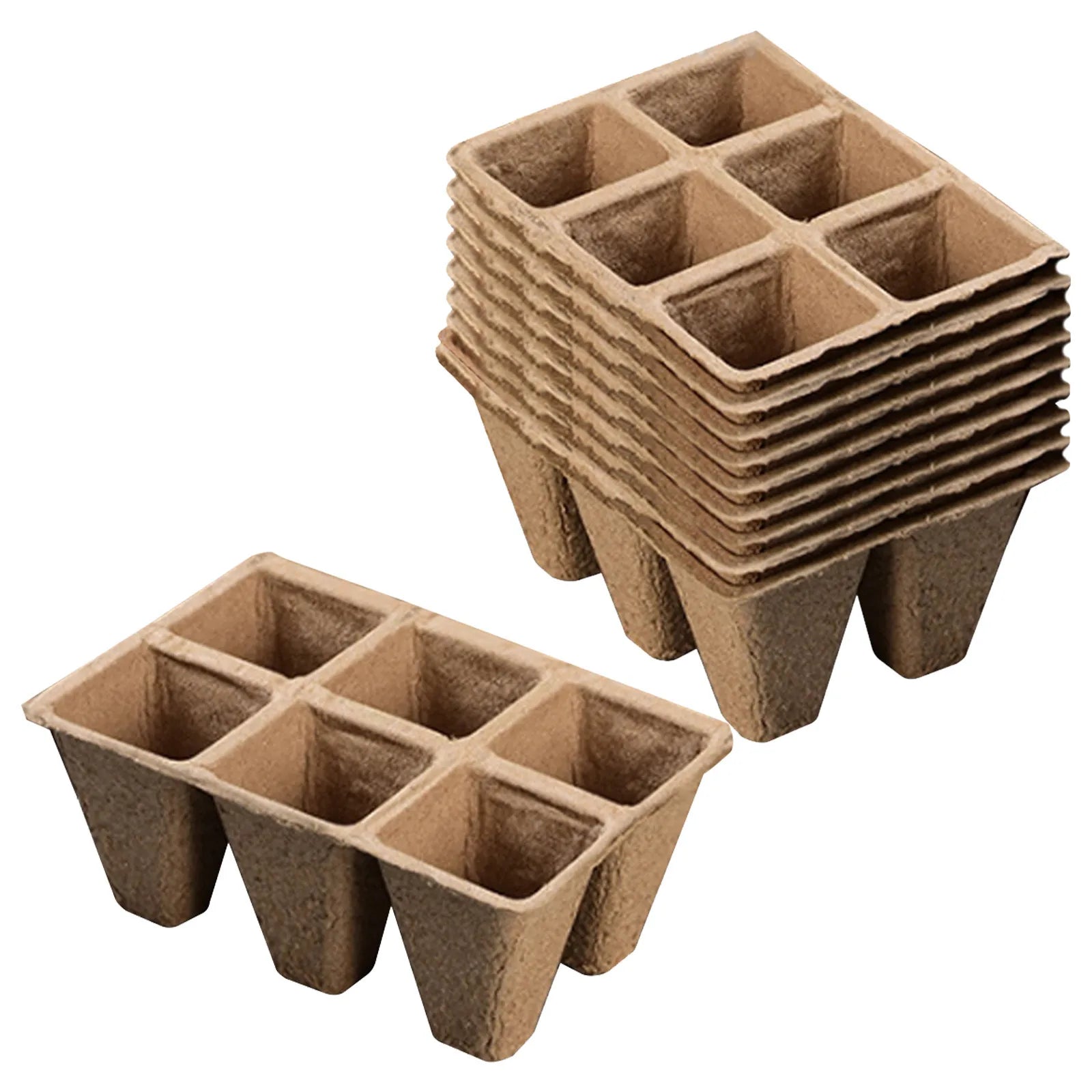 10/20Pcs Biodegradable Seed Starter Peat Pots Seed Growing Tray Planting Seed Tray Kit for Garden Grow Box Supplies Nursery Cup Peaceful Pleasures Health and Wellness