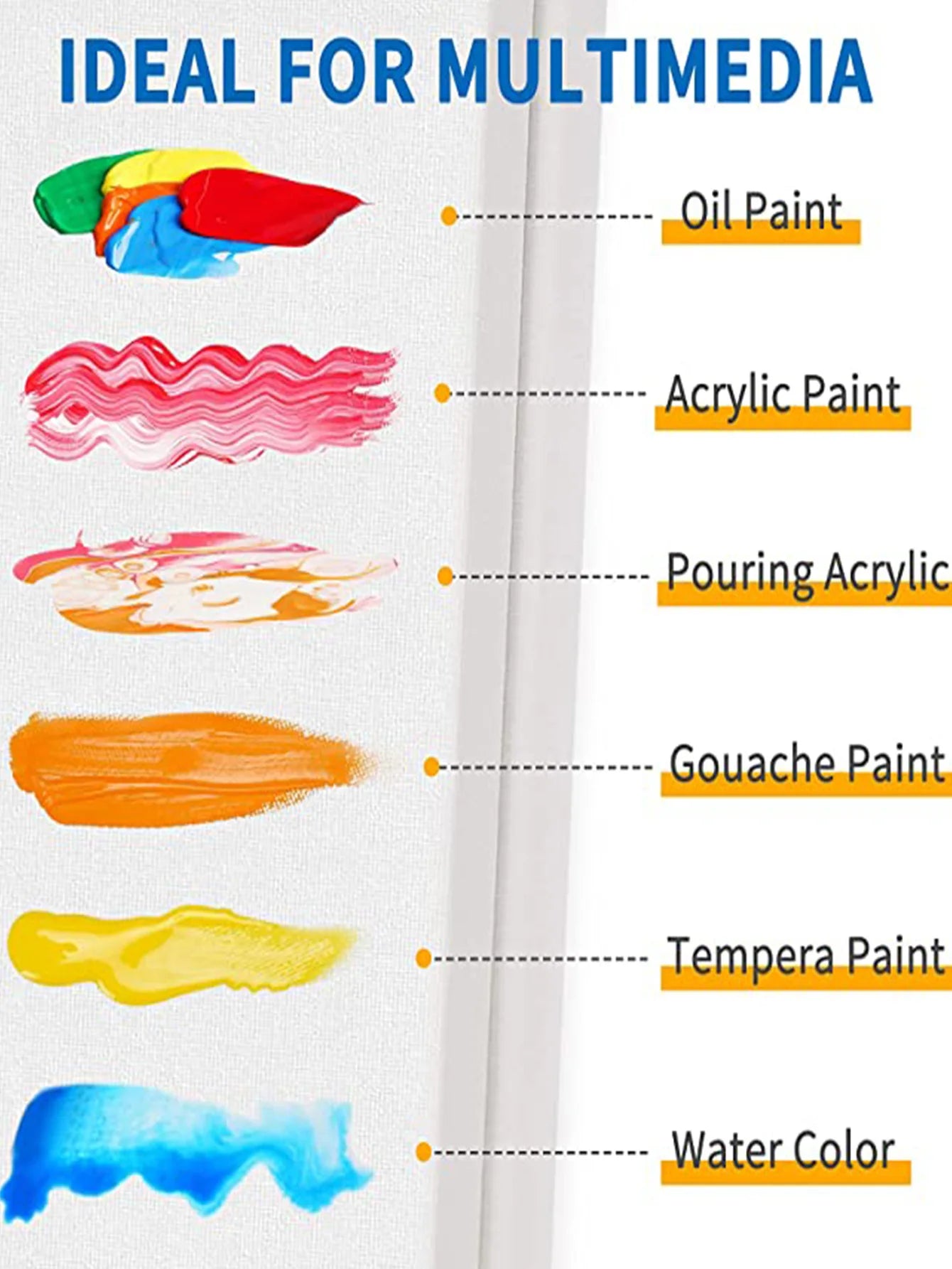 Bview Art Professional 100 Cotton 20x30cm Stretched Canvas Oil