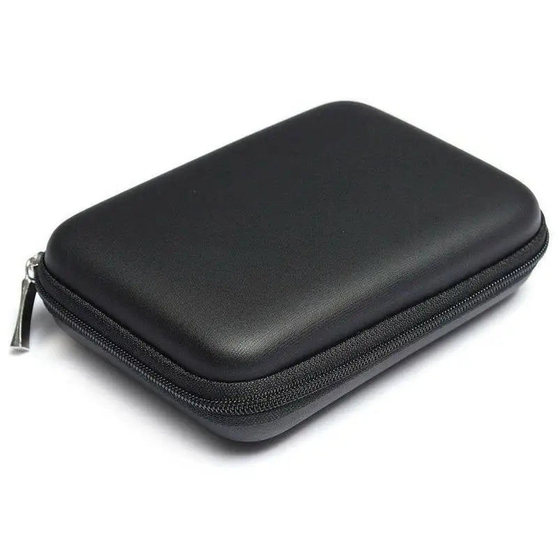 2.5 Hard Disk Case Portable HDD Protection Bag for External 2.5 inch Hard Drive/Earphone/U Disk Hard Disk Drive Case Black Peaceful Pleasures Health and Wellness black