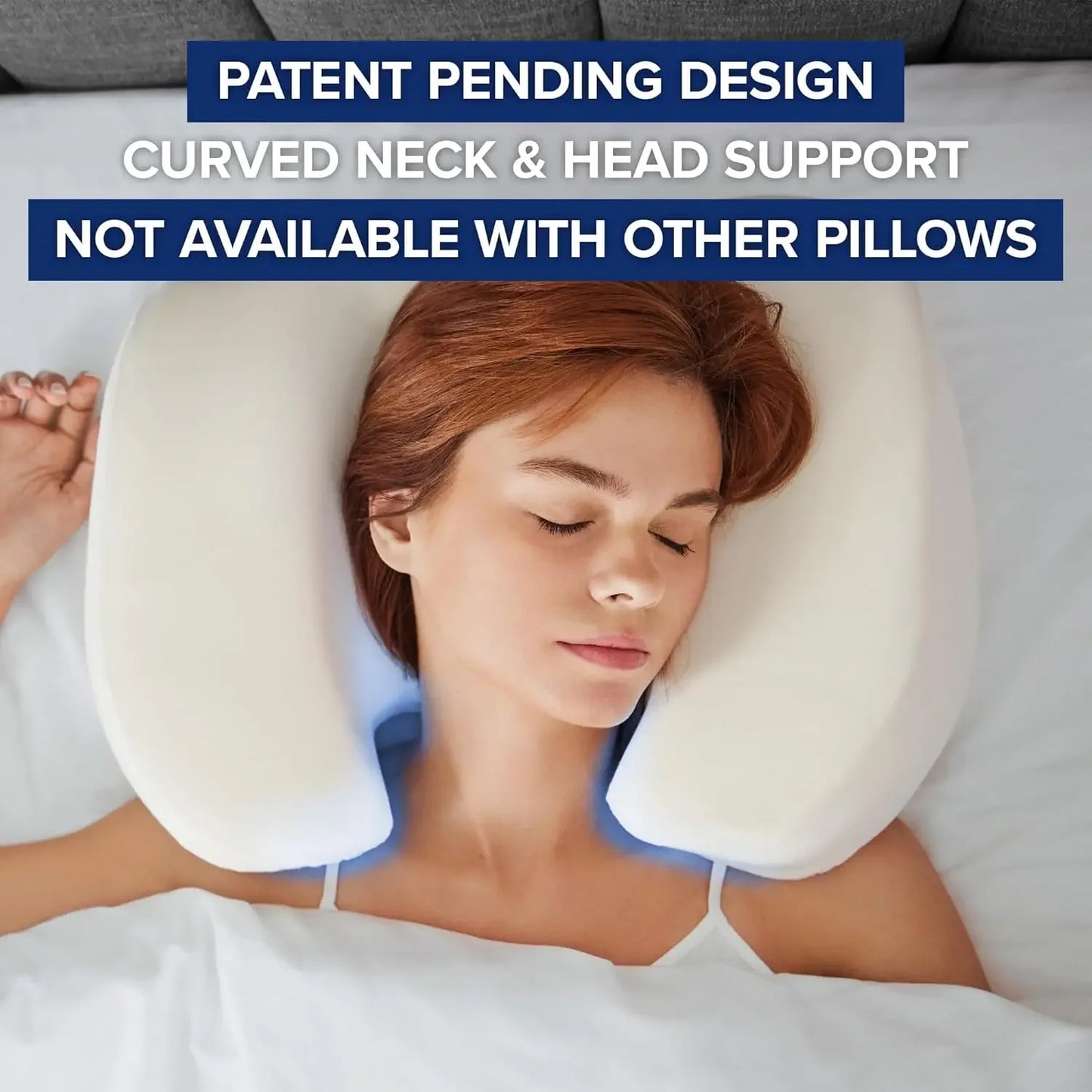 Comfortable Back Sleeper Pillow with Neck Support, Satin Case, and 100-Night Trial Peaceful Pleasures Health and Wellness