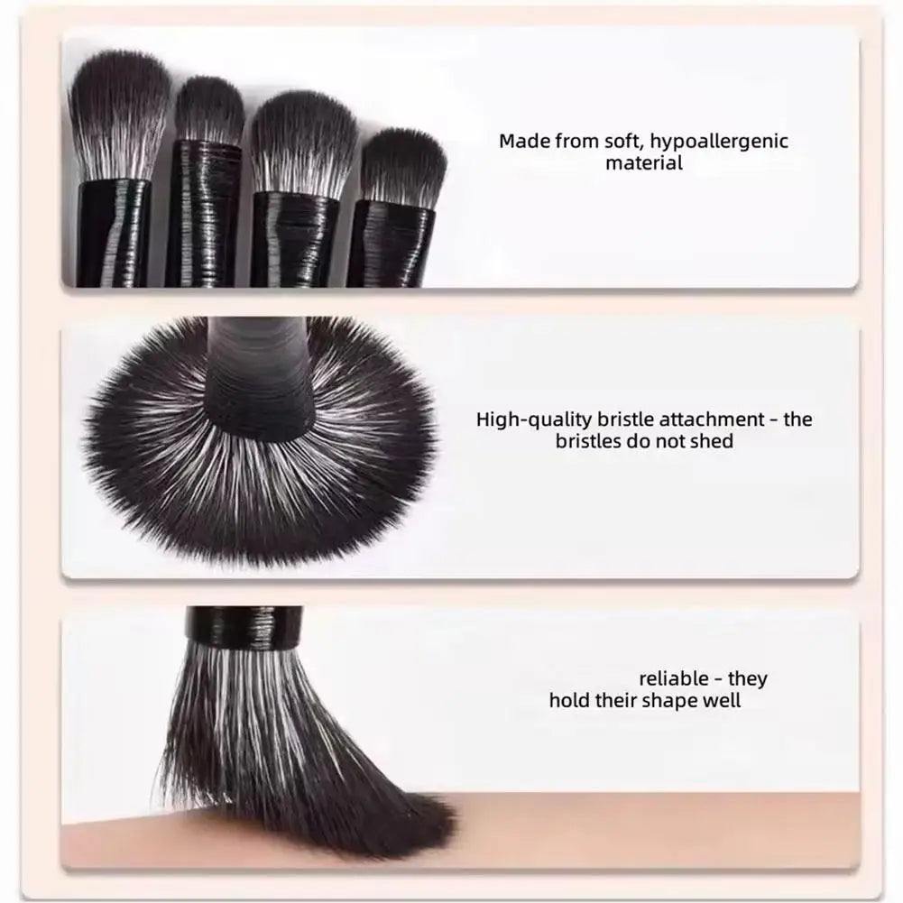 10-Piece Eye Makeup Brush Set – Blending, Liner & Concealer