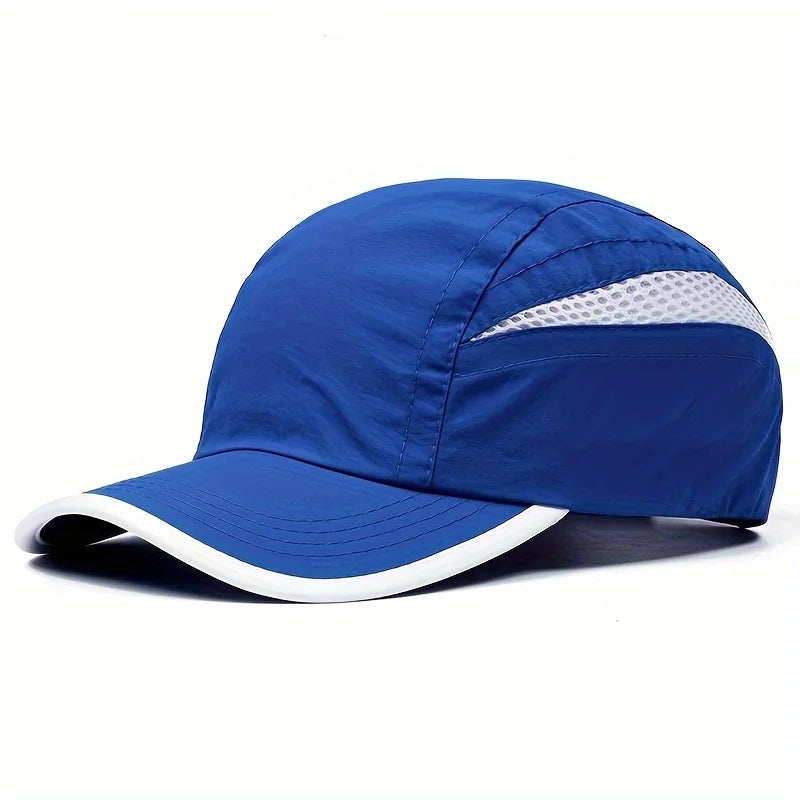 Quick-Dry Patchwork Baseball Cap | Breathable Mesh UV Sun Hat