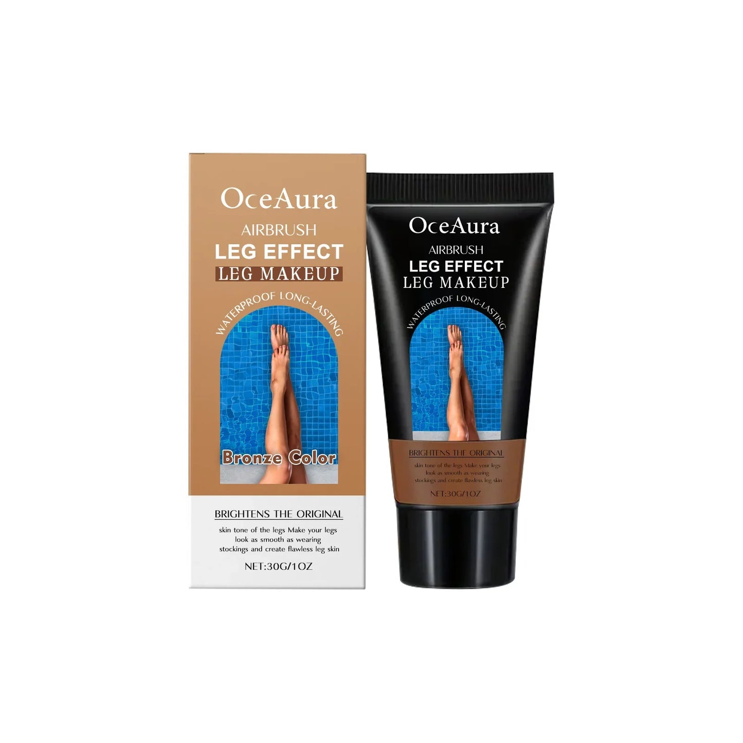 OceAura Leg Foundation Cream – Tan, Cover & Moisturize | 100g
