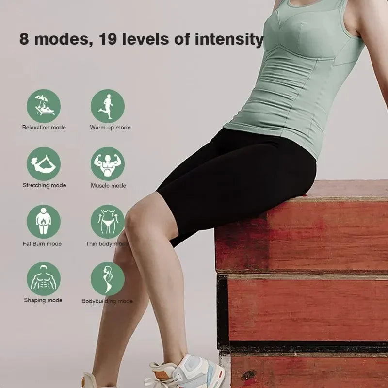 High Waist EMS Massage Yoga Pants with Buttock Muscle Stimulator 8 Modes 19 Intensity Levels Washable Exercise Fitness Shorts Peaceful Pleasures Health and Wellness