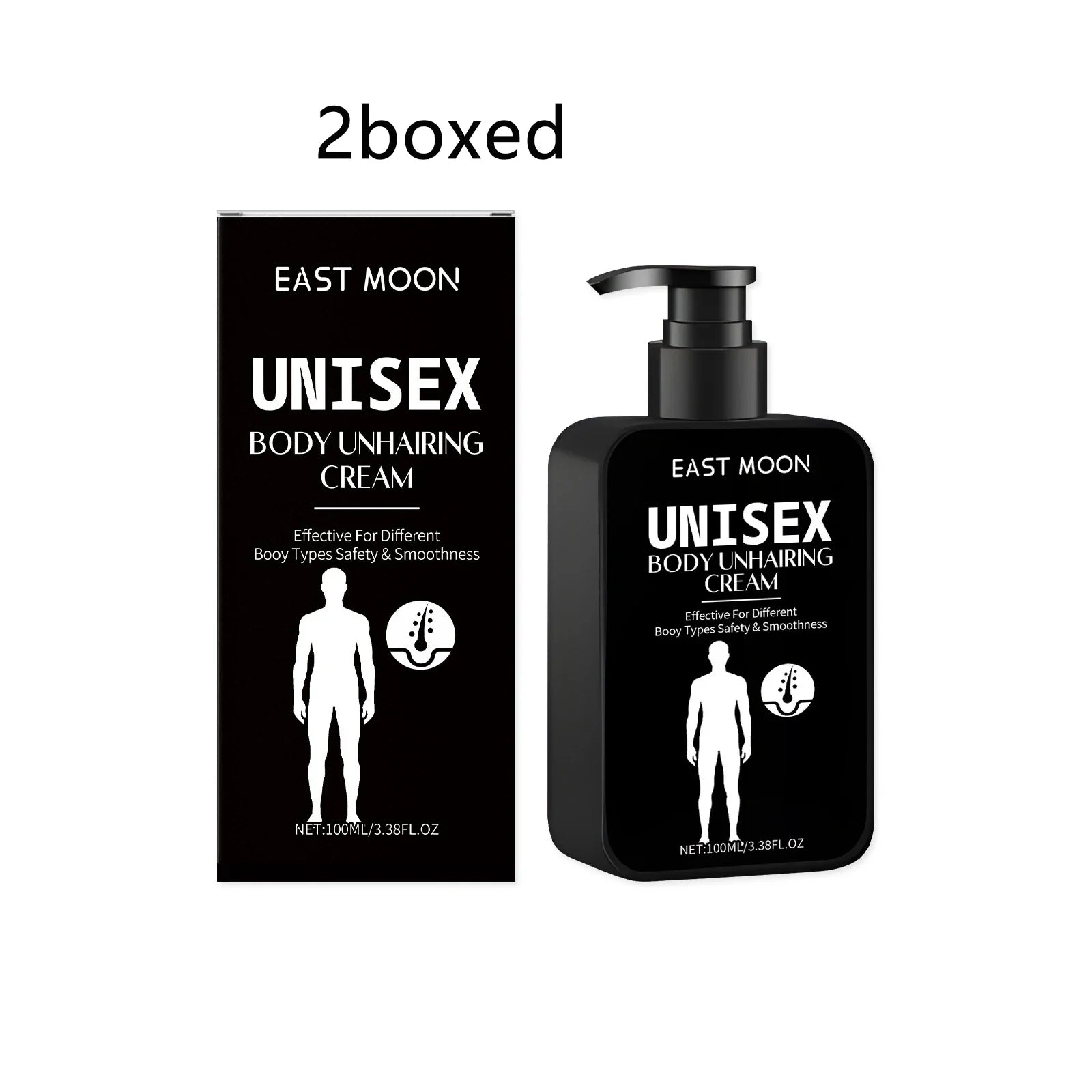 East Moon Painless Hair Removal Cream & Growth Inhibitor 100ml Hair Removal Cream Oasis Select 200ml boxed