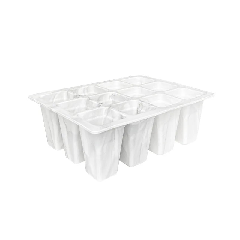 9-Cell Silicone Seed Germination Tray with Drainage Holes