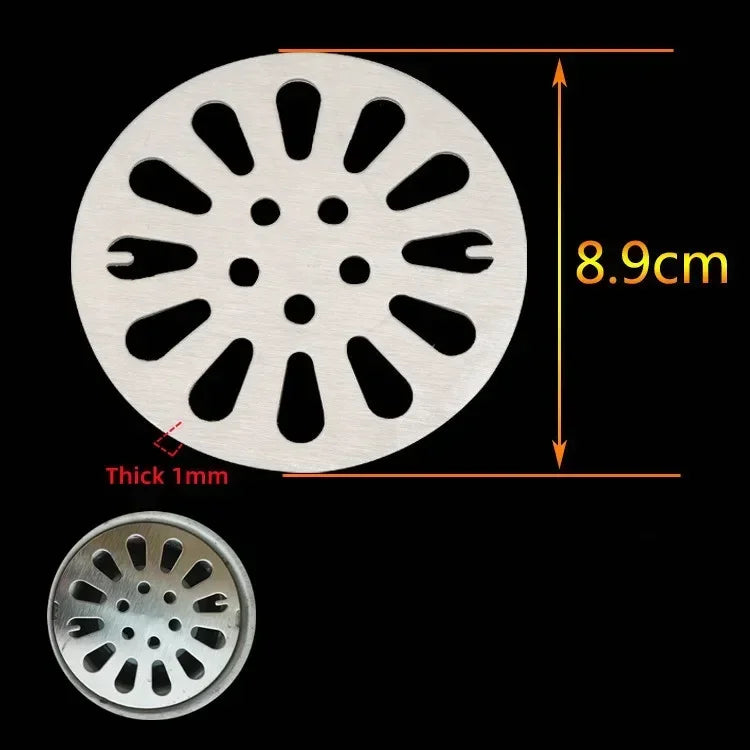 Stainless Steel Round Floor Drain Cover & Hair Catcher Strainer