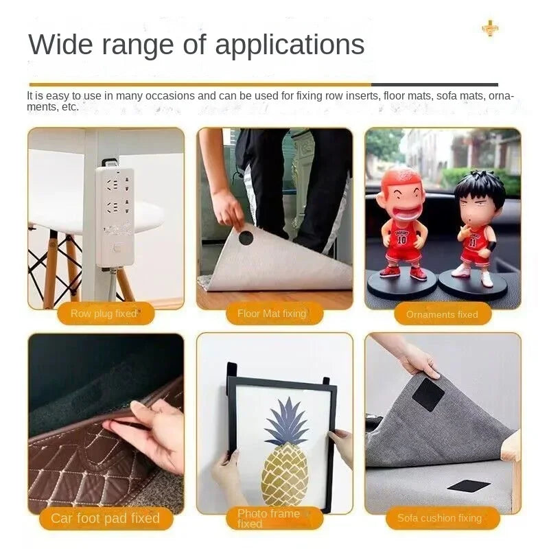 Super Strong Sewing Double-sided Tape Very Strong Adhesive Velcros Scratch Attaches Cable Organizer DIY Carpet Fasteners Auto Peaceful Pleasures Health and Wellness