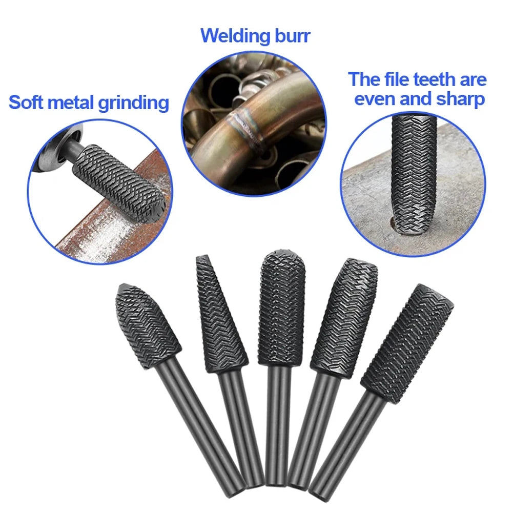 Rotary Rasp File Steel Router Grinding Burr Shank Tool Drill Bit