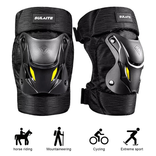 1Pair Electric Bike Motorcycle Motocross Racing Knee Elbow Guards Pads Braces Protective Gear Black Mountain Biking Racing Peaceful Pleasures Health and Wellness