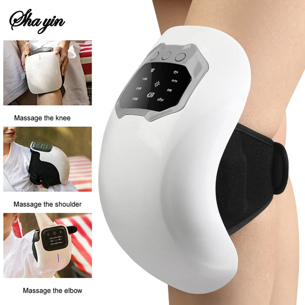 Wireless Smart Knee Massager Vibration Air Pressure Kneading Knee Massage Machine Electric Elbow Shoulder Knee masajeador Peaceful Pleasures Health and Wellness