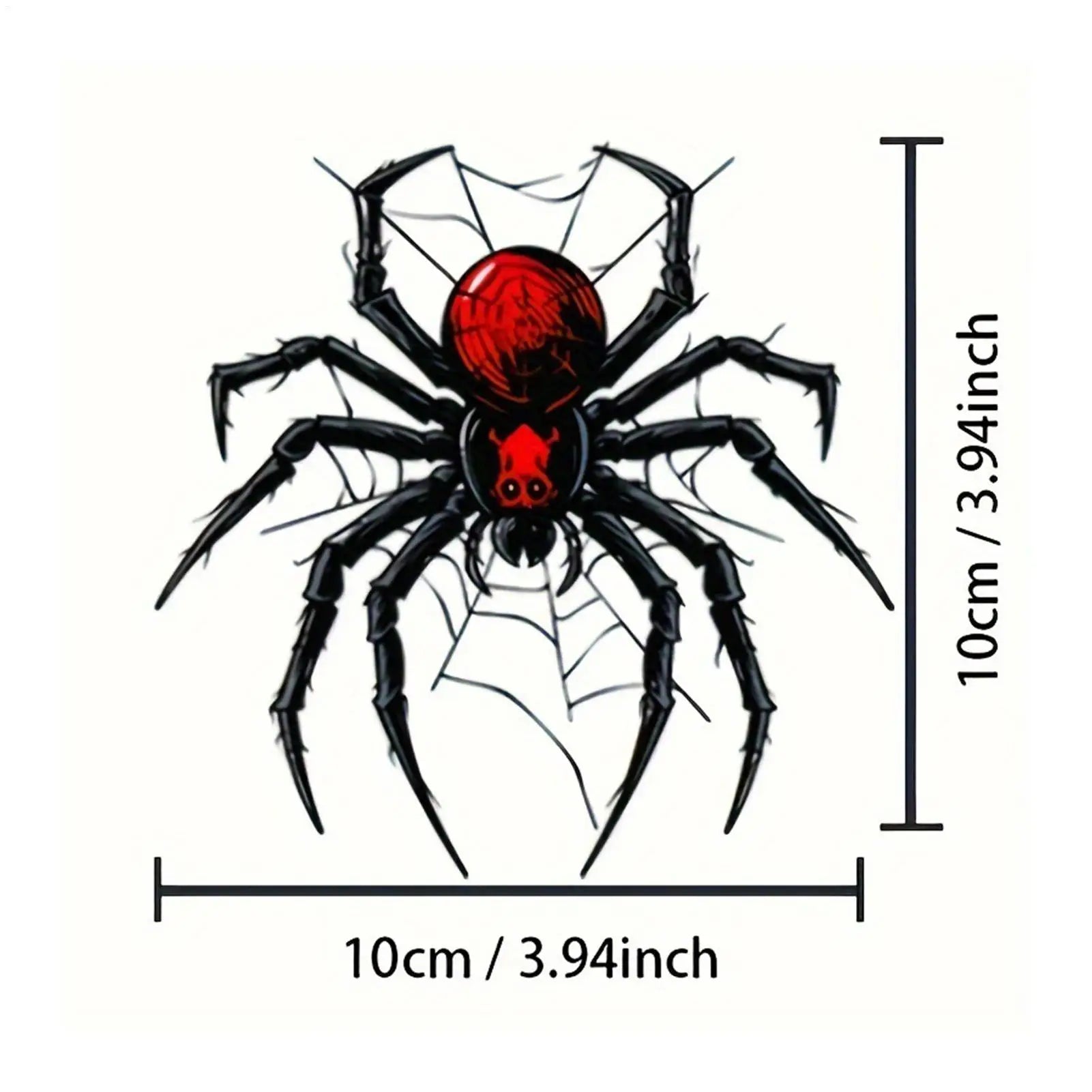 3D Spider Vinyl Decal Sticker for Car & Motorcycle | Gothic Vinyl Car Decal Peaceful Pleasures Health and Wellness