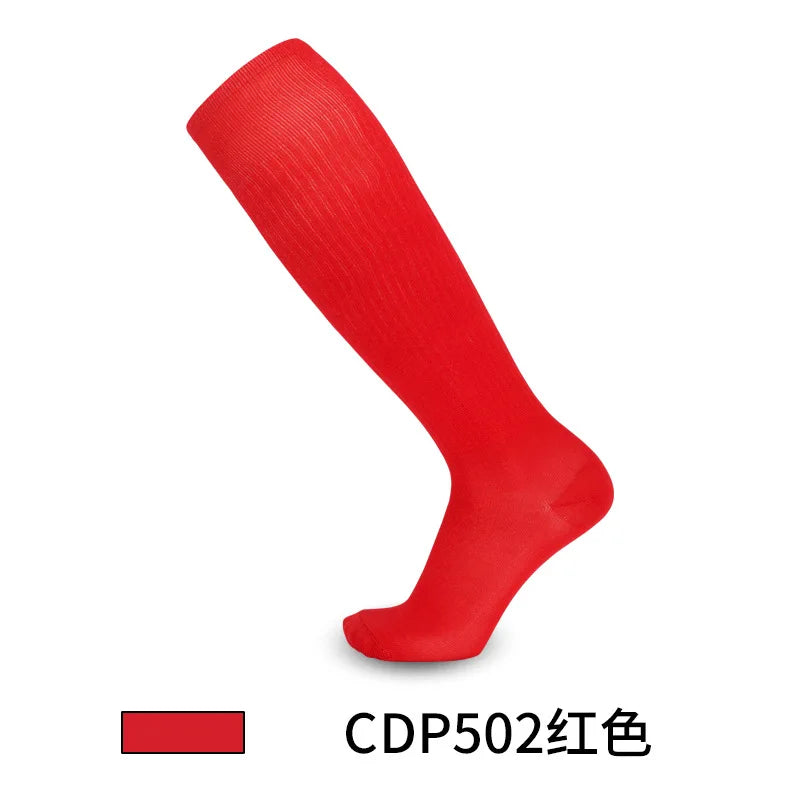 Solid Thin High Training Soccer Socks Men's Long Socks Children's Knee Socks Peaceful Pleasures Health and Wellness football socks 4 foot leghth18-23.5